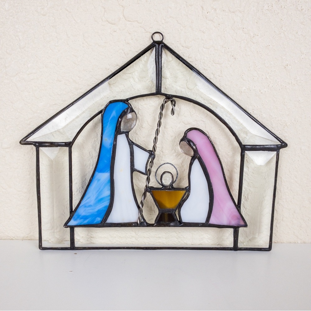 Christmas Nativity Stained Glass